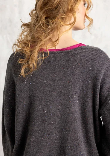 Nepströja i lammullsmix - askgrå/melange