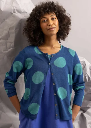 Kofta "Ina" i ekologisk bomull/lyocell - indigoblå