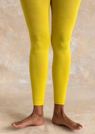 Enfärgade leggings i återvunnen polyamid - dijon