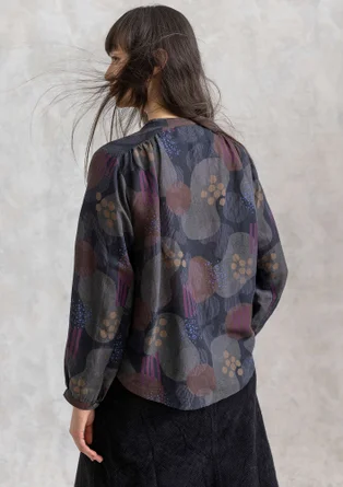 Blus "Fizz" i lin/modal - svart