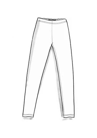 Trikåleggings ”Bianca” i lyocell/elastan - svart