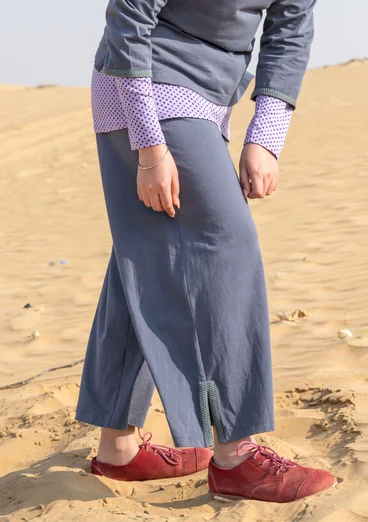 Trikåbyxa "Daisy" i ekologisk bomull - kimrök