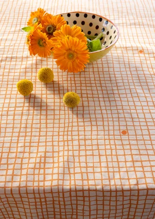 Duk "Joy" i ekologisk bomull - klementin