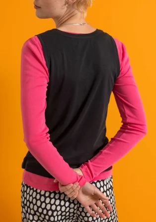 Trikålinne i ekologisk bomull - svart