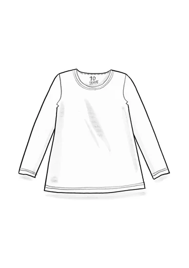 Trikåtop ”Pearl” i lyocell/elastan - almgrön