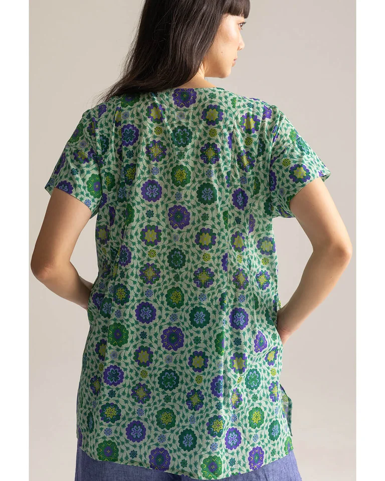 “Suzani” woven organic cotton tunic