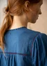 Tunika "Haiku" i ekologisk bomull (mild indigo XXL)