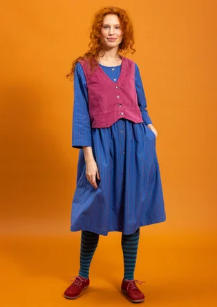 Vävd väst "Venezia" i ekologisk bomull - ljung