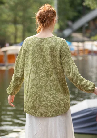 Top "Venezia" i ekologisk bomull - salvia