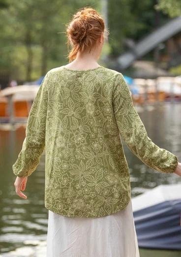 Top "Venezia" i ekologisk bomull - salvia
