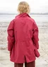 Vävd parkas "Lucy" i ekologisk bomull (tranbär/mönstrad S)
