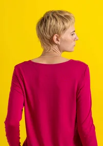 Trikåtop ”Bianca” i lyocell/elastan - cyklamen