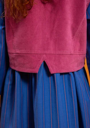 Vävd väst "Venezia" i ekologisk bomull - ljung