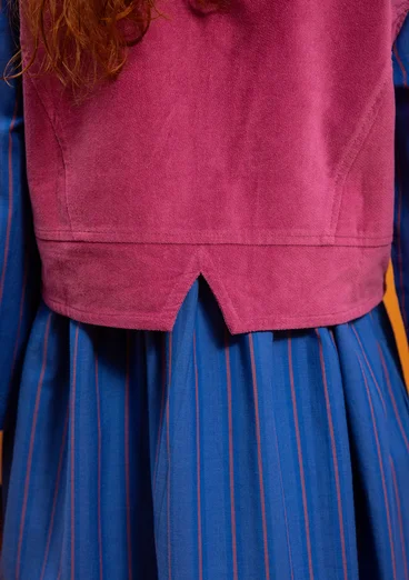 Vävd väst "Venezia" i ekologisk bomull - ljung