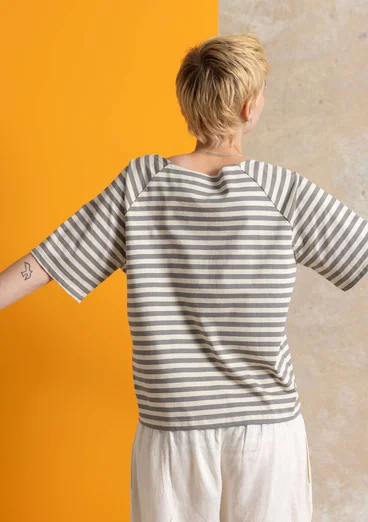 Basrands T-shirt i ekologisk bomull - järngrå/fjäder