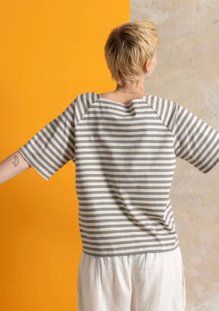 Basrands T-shirt i ekologisk bomull - järngrå/fjäder