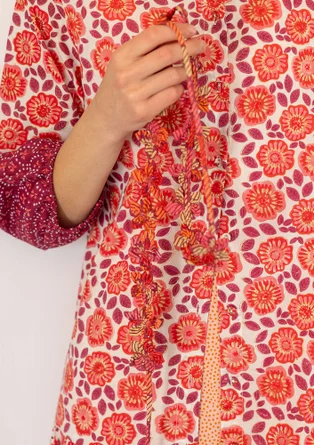 Bälte "Sona" i ekologisk bomull - mörk hibiscus