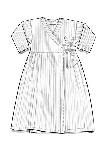 Vävd klänning ”Rose hip” i ekologisk bomull - henna