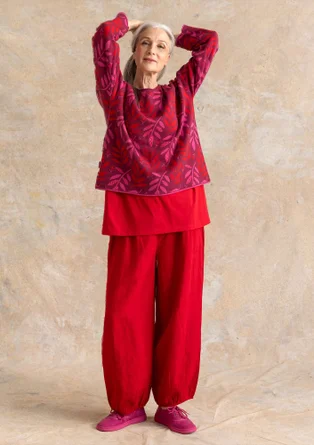 Tröja "Ophelia" i ekologisk/återvunnen bomull - purpur