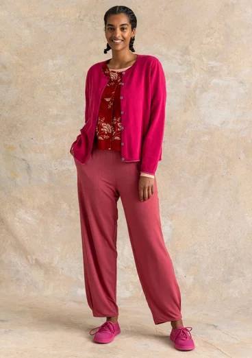 Kofta "Esme" i ekologisk/återvunnen bomull - cyklamen