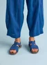 Sandal i nubuck (porslinsblå 40)