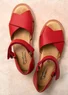 Sandal i nappa (klarröd 36)