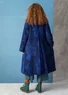 Vävd kappa "Marabel" i ull/polyester (mörk indigo L)