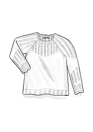 Tröja "Forgetmenot" i alpackamix - oblekt