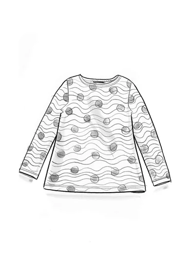 Top "Dina" i ekologisk bomull/modal - svart